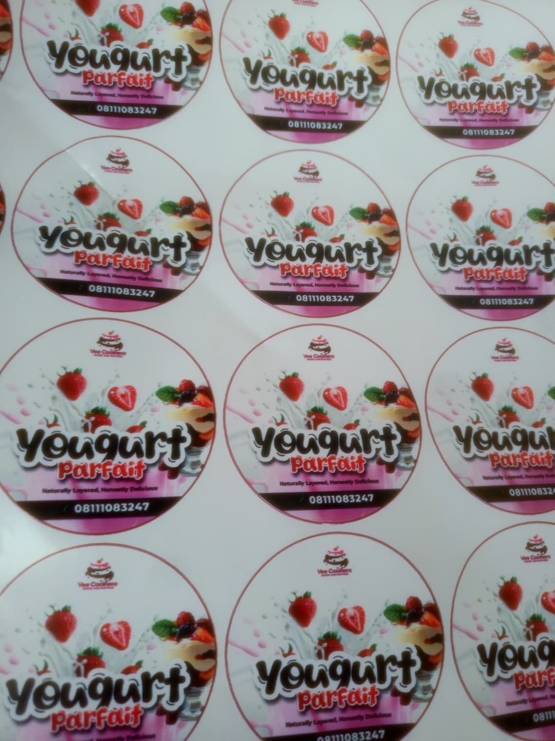 Brand sticker